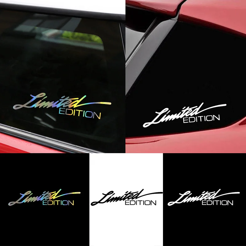 Auto Laser Aufkleber LIMITED EDITION Englisch Brief Auto Front Dekoration Reflektierende Aufkleber Auto Styling Aufkleber Auto Aufkleber 16*4 cm