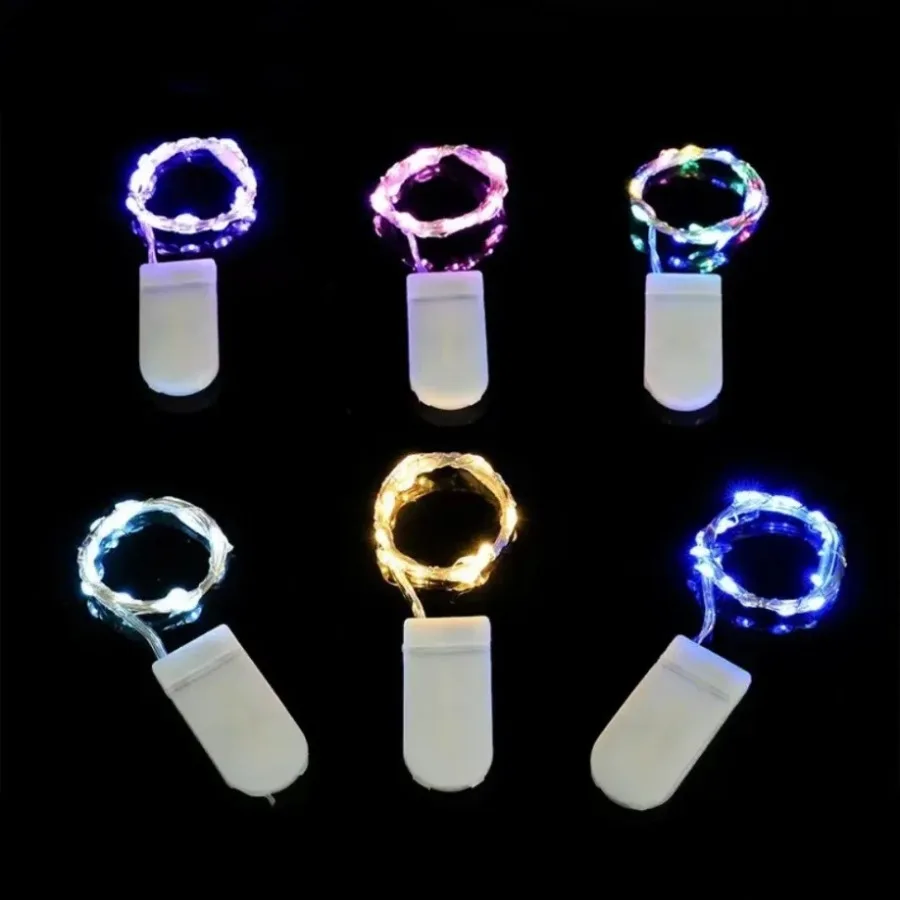 5M ไฟ LED String กันน้ํา LED ทองแดงลวดไฟ Fairy แบตเตอรี่ดําเนินการ DIY งานแต่งงานไฟตกแต่งคริสต์มาส