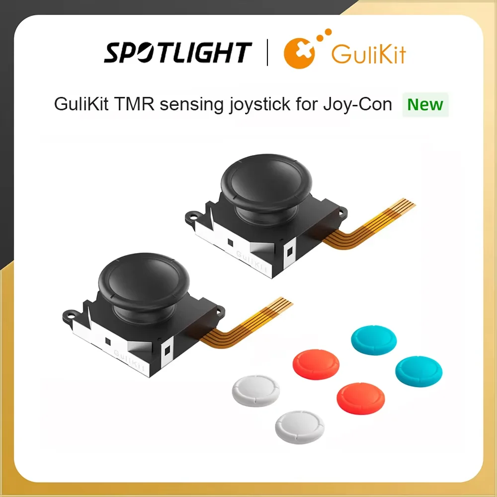 Joystick de detección GuliKit TMR para JoyCon, reemplazo sin varilla electromagnética a la deriva para reparación de Nintendo Swicth/OLED/Lite