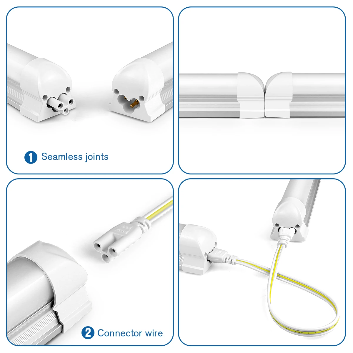50CM T5 T8 알루미늄 LED 라이트 튜브 15W 25W LED 램프 튜브 220V 책상 작업장 차고 창고 주방 캐비닛 조명용
