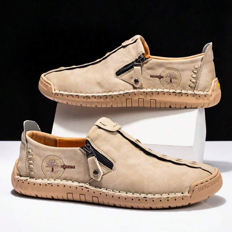 Handgemachte Leder Männer Schuhe Casual Slip Auf Loafers Atmungsaktive Leder Schuhe Männer Wohnungen Heißer Verkauf Mokassins Werkzeug Schuhe Plus Größe