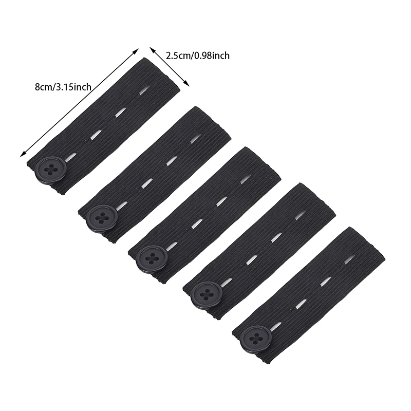 5pcs DENIM Extenders ยืดหยุ่นขยายปุ่มปรับเสื้อผ้า Fastener กางเกงกางเกงกางเกงยีนส์เข็มขัดเอว EXTENSION Snap BUCKLE