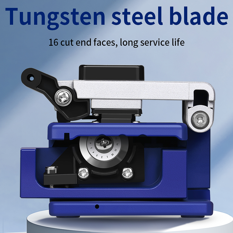 Economy FC-6S Fiber Cleaver Optical Fiber Cold Connection use Fiber Optic Cable Cutting Knife FTTH Cutter Tool 16 Sided Blade