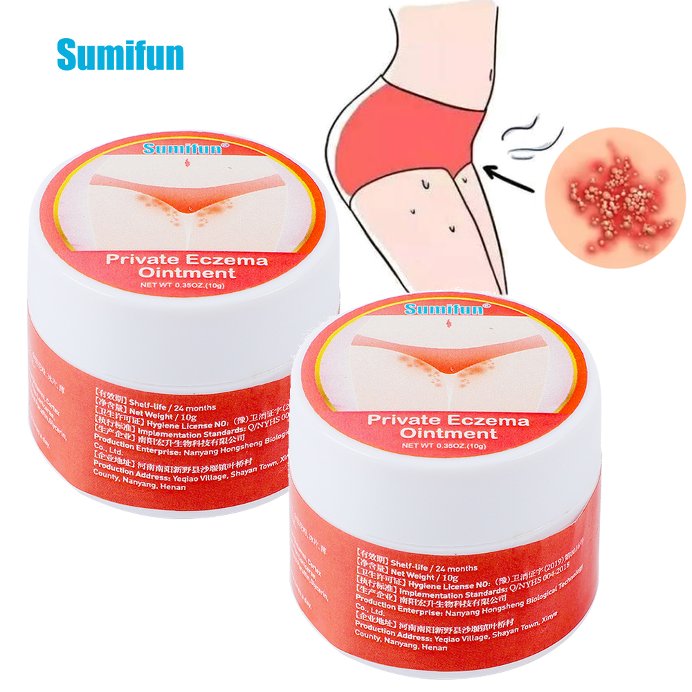 Sumifun-crema antibacteriana para aliviar la picazón, 10g, partes privadas, elimina el olor genital, eczema, Dermatitis, muslos, inhibe la ungüento para hongos