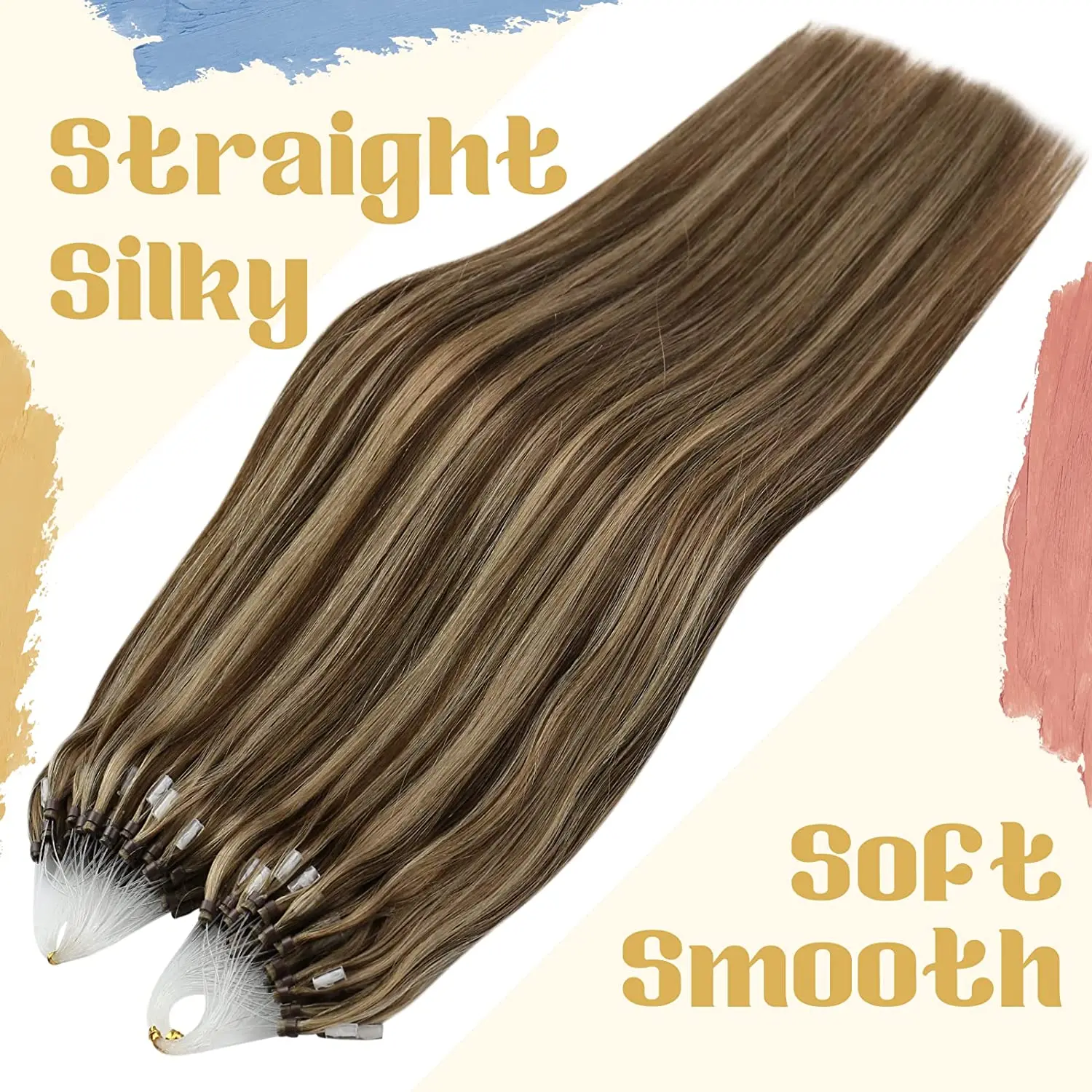 VeSunny Remy Micro Vòng Tóc Phần Mở Rộng Micro Hạt Tóc Mềm Mượt Micro Vòng Tóc 1G/Dây 50G