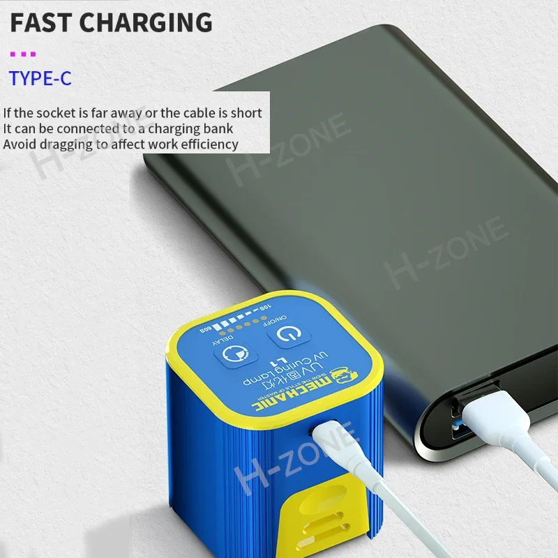 Thợ Cơ Khí L1 Thông Minh UV Chữa Đèn Xanh Dầu Nhanh Chữa Ánh Sáng Cho Điện Thoại Di Động Bo Mạch Chủ UV Keo Chữa Sửa Chữa Đèn