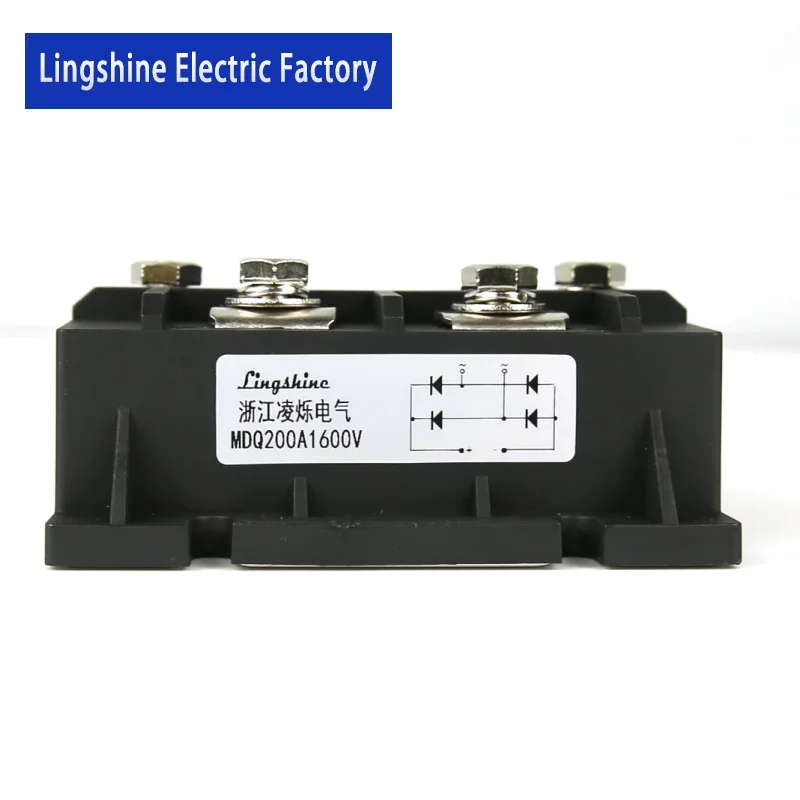 1pieces MDQ200A 3-Phase Diode Bridge Rectifier 200A Amp 1600V Three Phase Bridge Rectifier
