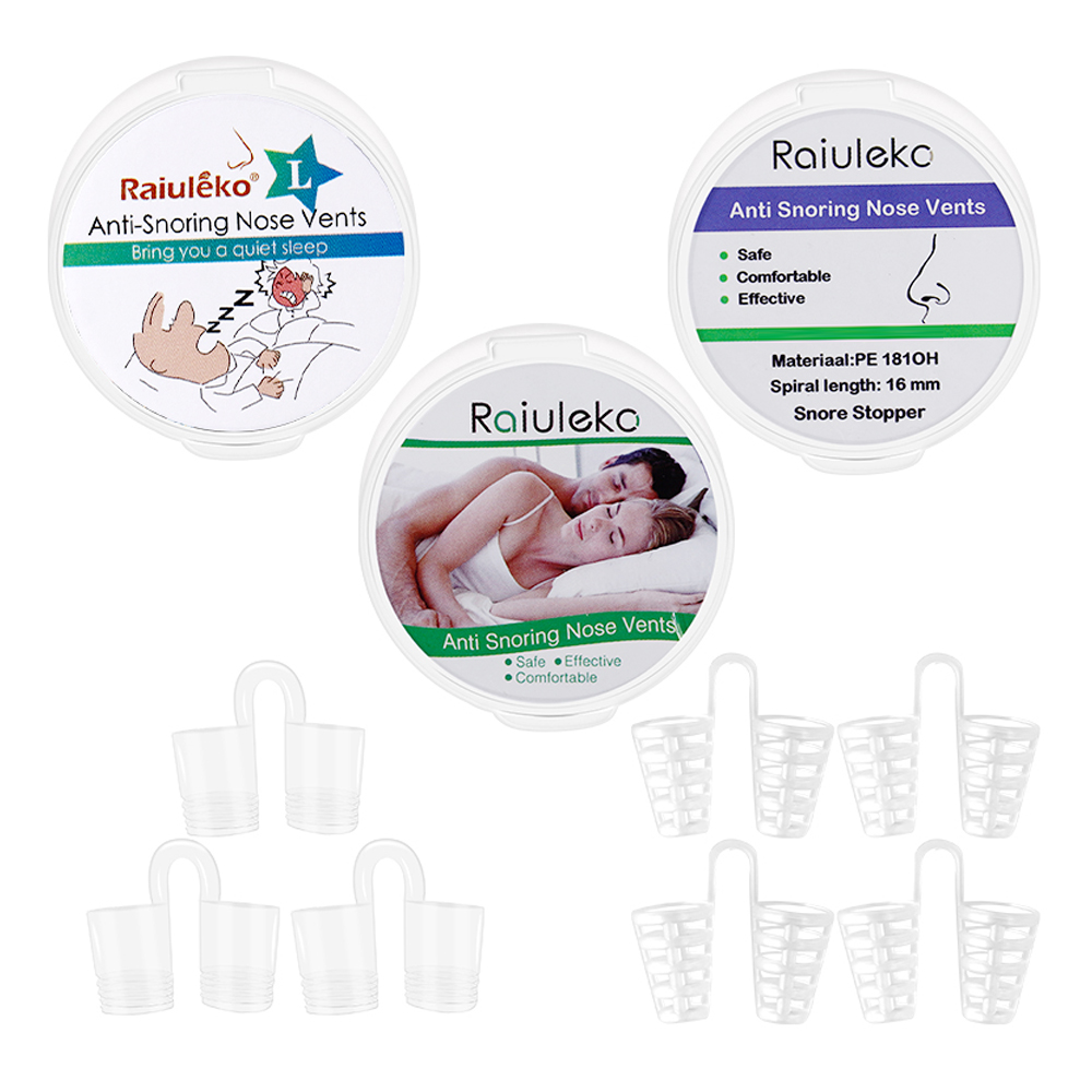 1 Box Anti Snoring Nasal Dilator Nose Clip Anti Snore Stopping Snoring Silent Sleep Aid Device for Anti Snoring Improve Sleeping