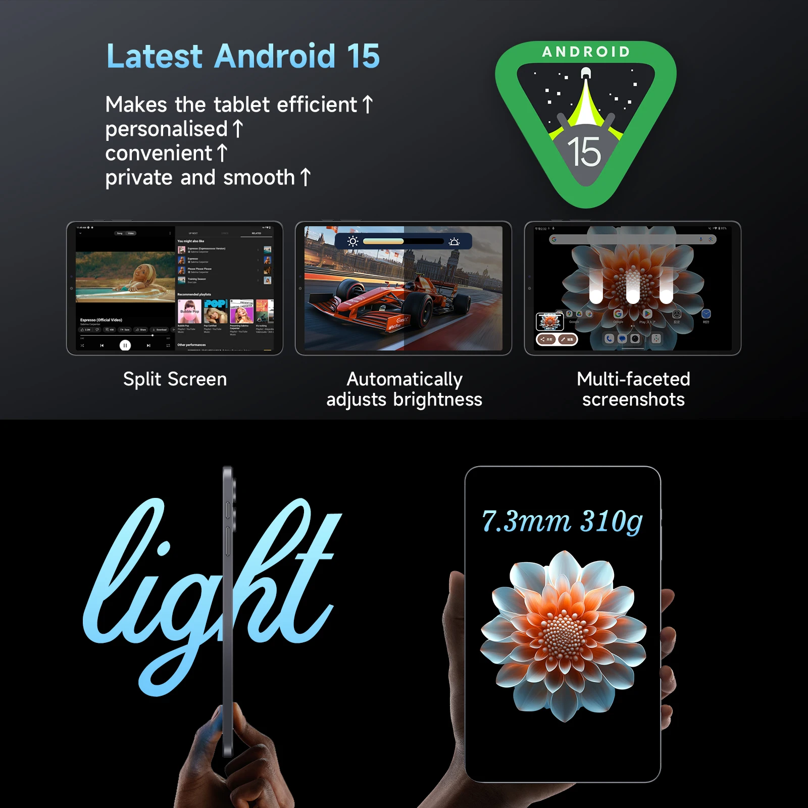 ALLDOCUBE iPlay70 mini Pro Tablet 8.4" 90Hz Display MT8791 16GB（8GB+8GB Virtual）RAM 256GB ROM 6050mAh Android15 LTE Tablet