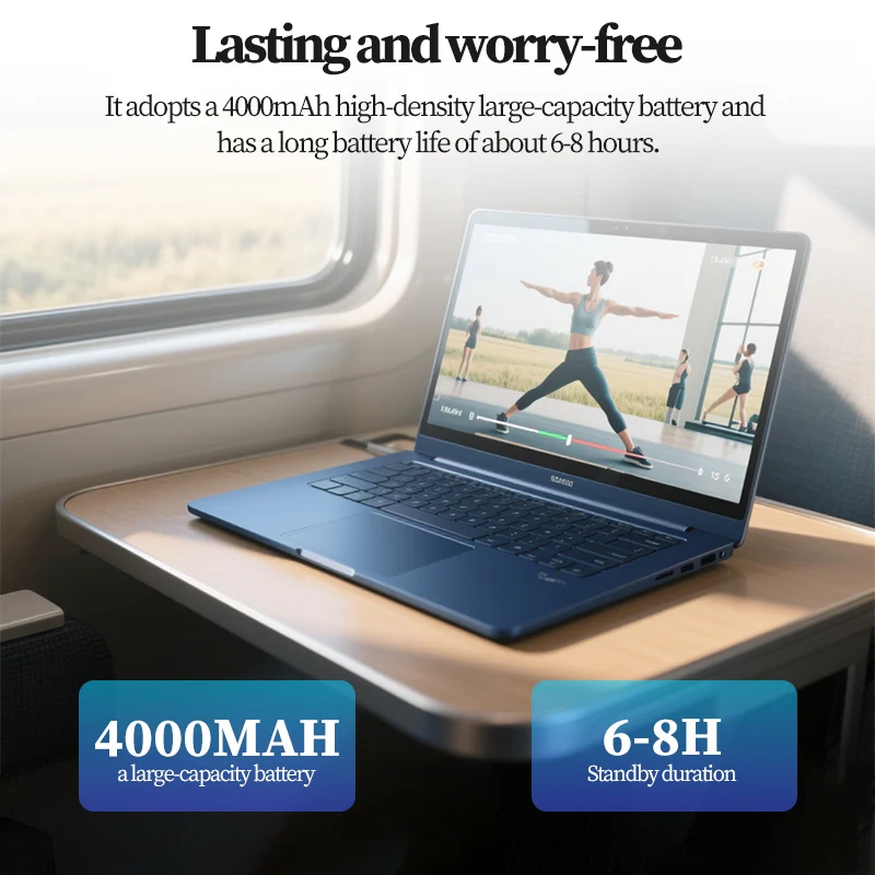 Laptop 15.6 inch Windows 10/11 Pro Notebook 16GB RAM 512GB SSD AMD A4 7210U Gaming Computer IPS Screen Office Study Business PC