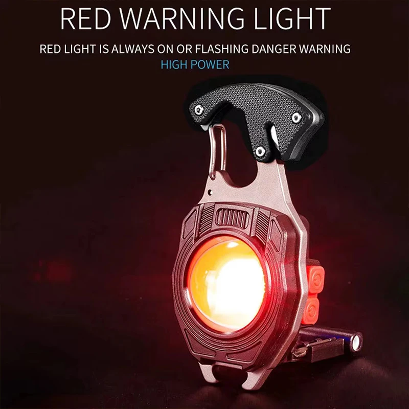 New Mini Multifunctional Portable Small Handlight Work Light High Power Strong Lights Portable Car Camping Keychain