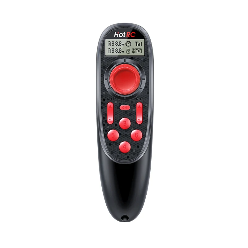 HOTRC DS-600 6CH 2.4GHz เครื่องส่งสัญญาณวิทยุรีโมทคอนโทรล F-06A PWM 6 ช่องสําหรับ RC เรือ