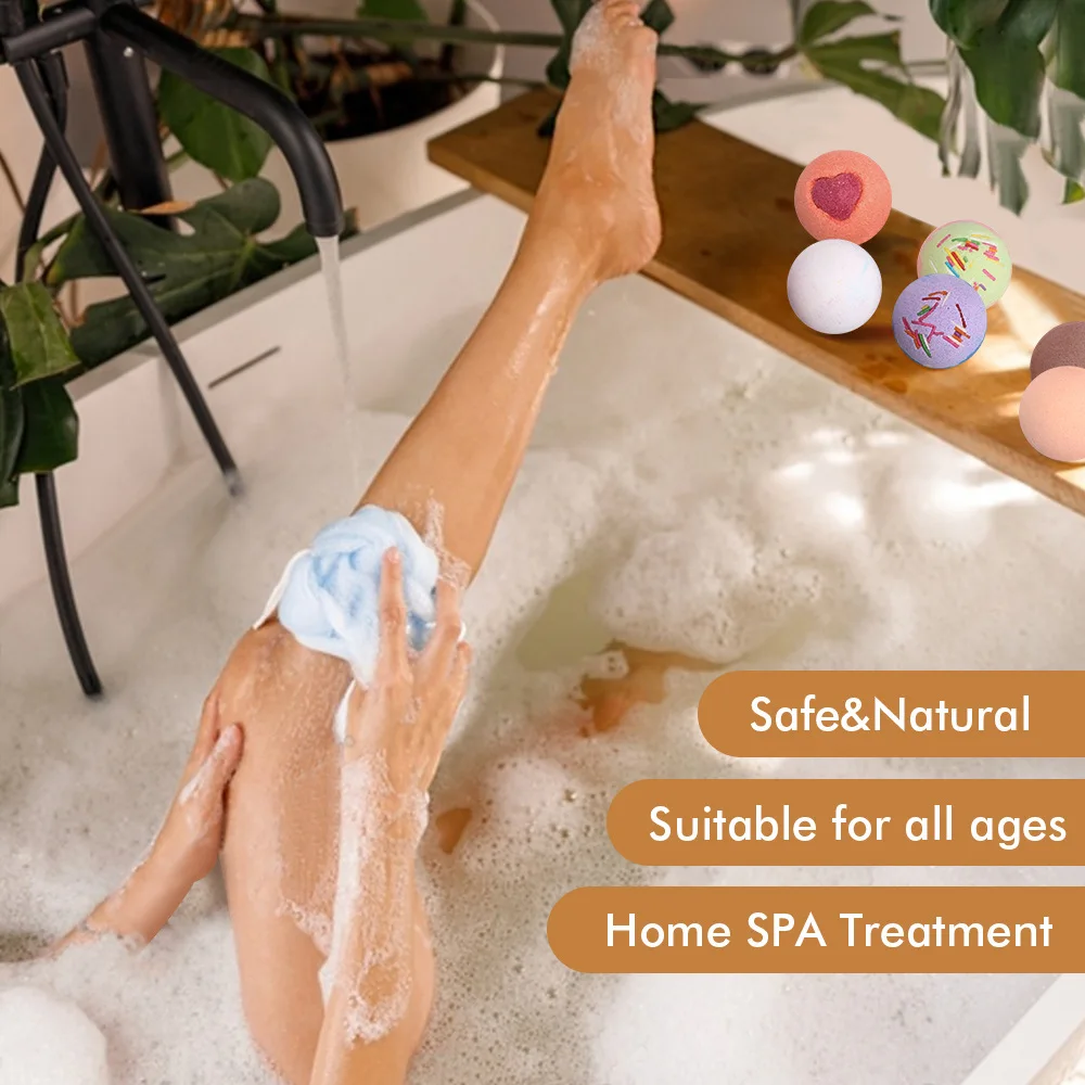 Bath Bombs สําหรับผู้หญิงชุดของขวัญ 12 ชิ้นธรรมชาติ Fizz Effect สําหรับ Bubble & Spa ของขวัญที่น่าตื่นตาตื่นใจสําหรับภรรยา, แฟน, แม่