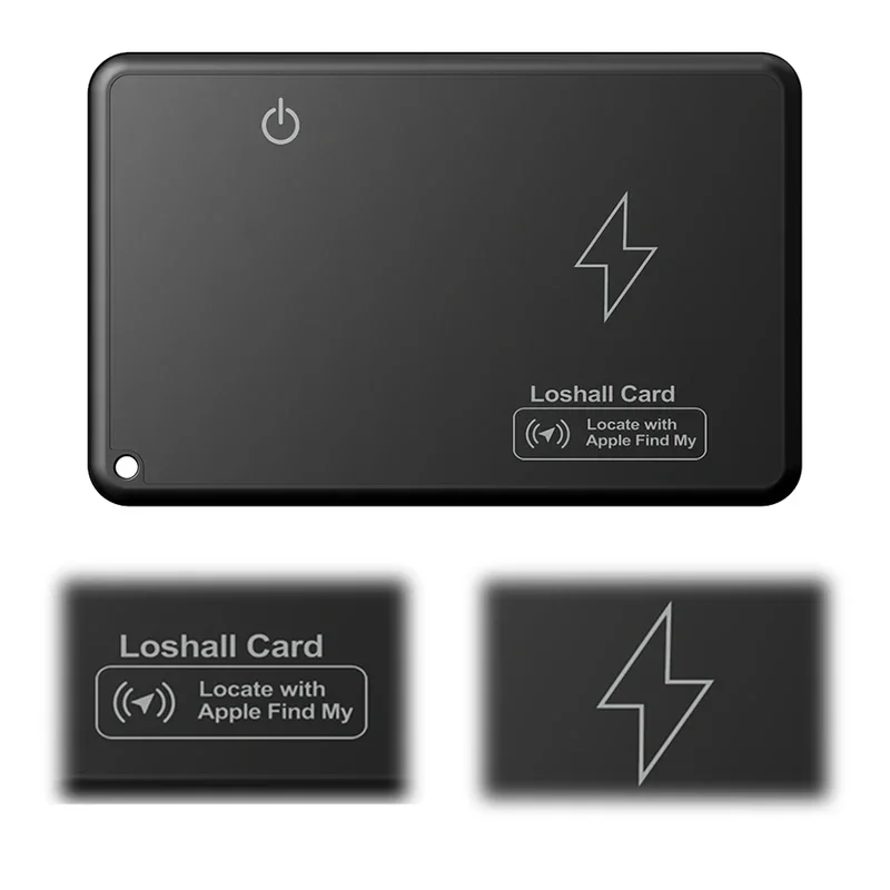 Mini Wallet Tracker Card Wireless Charging Tracking Location Waterproof GPS Locator Work with Apple Find My App Tracker for IOS
