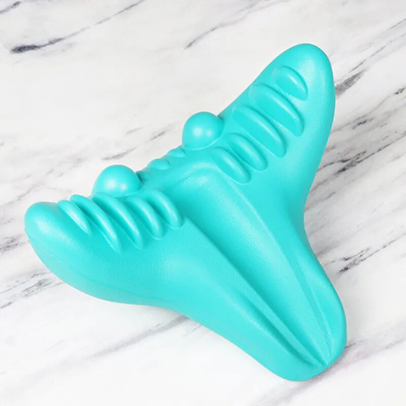 Almohada de masaje Cervical portátil para el hogar, protección del cuello, presión de los dedos por gravedad, almohada de tracción, ayuda a reparar el sueño