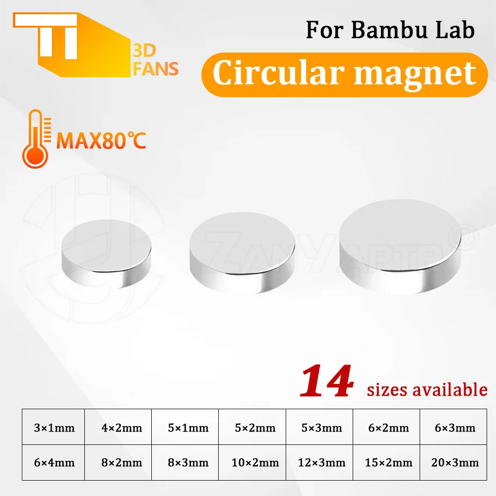 Для Bambu Lab круглый магнит DIY Запчасти для деталей 3D-принтера