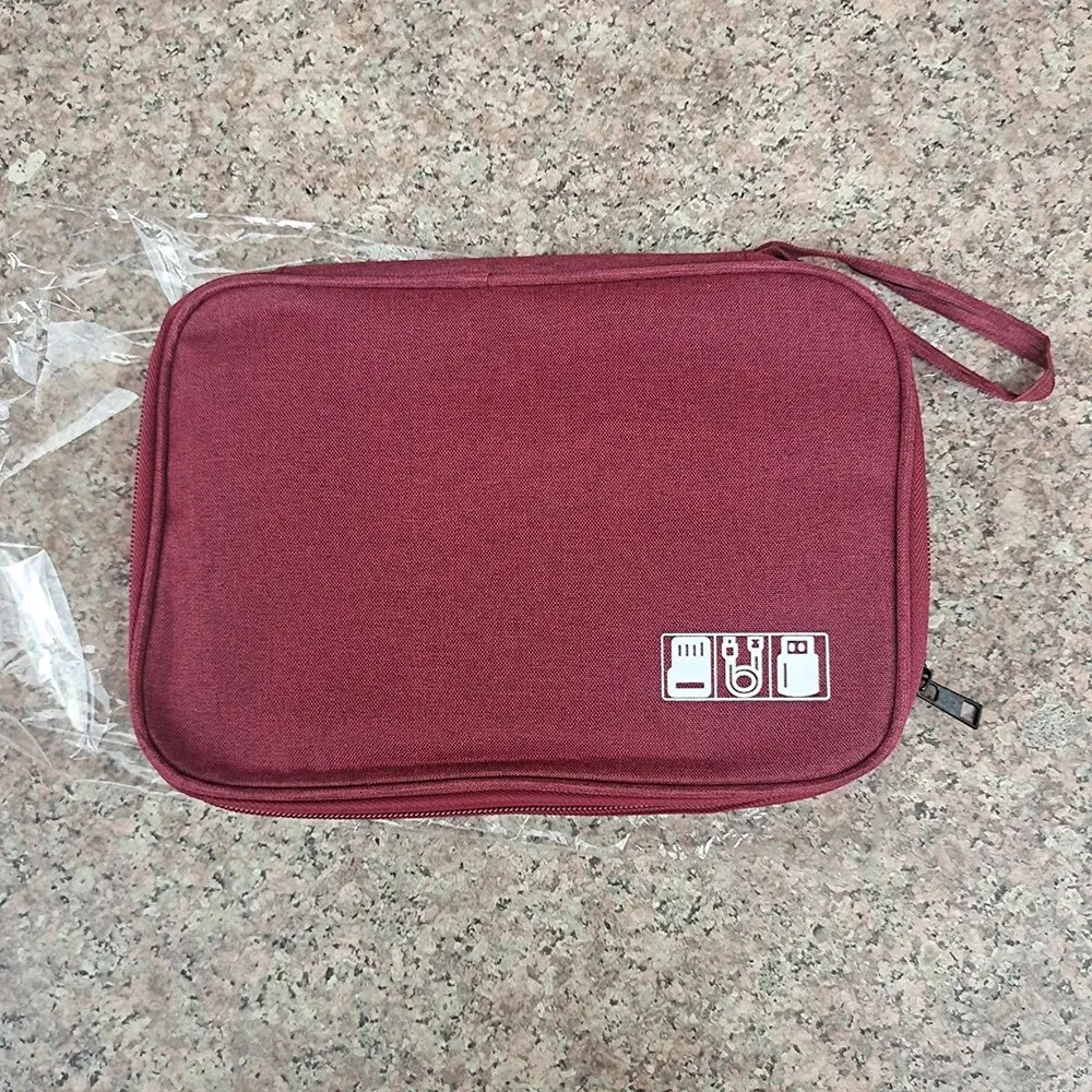 สายชาร์จที่เก็บสายข้อมูลแบบ USB, กระเป๋าเก็บสายอุปกรณ์เสริมถุงพกพาเดินทางที่เก็บสายสายชาร์จแบตเตอรี่