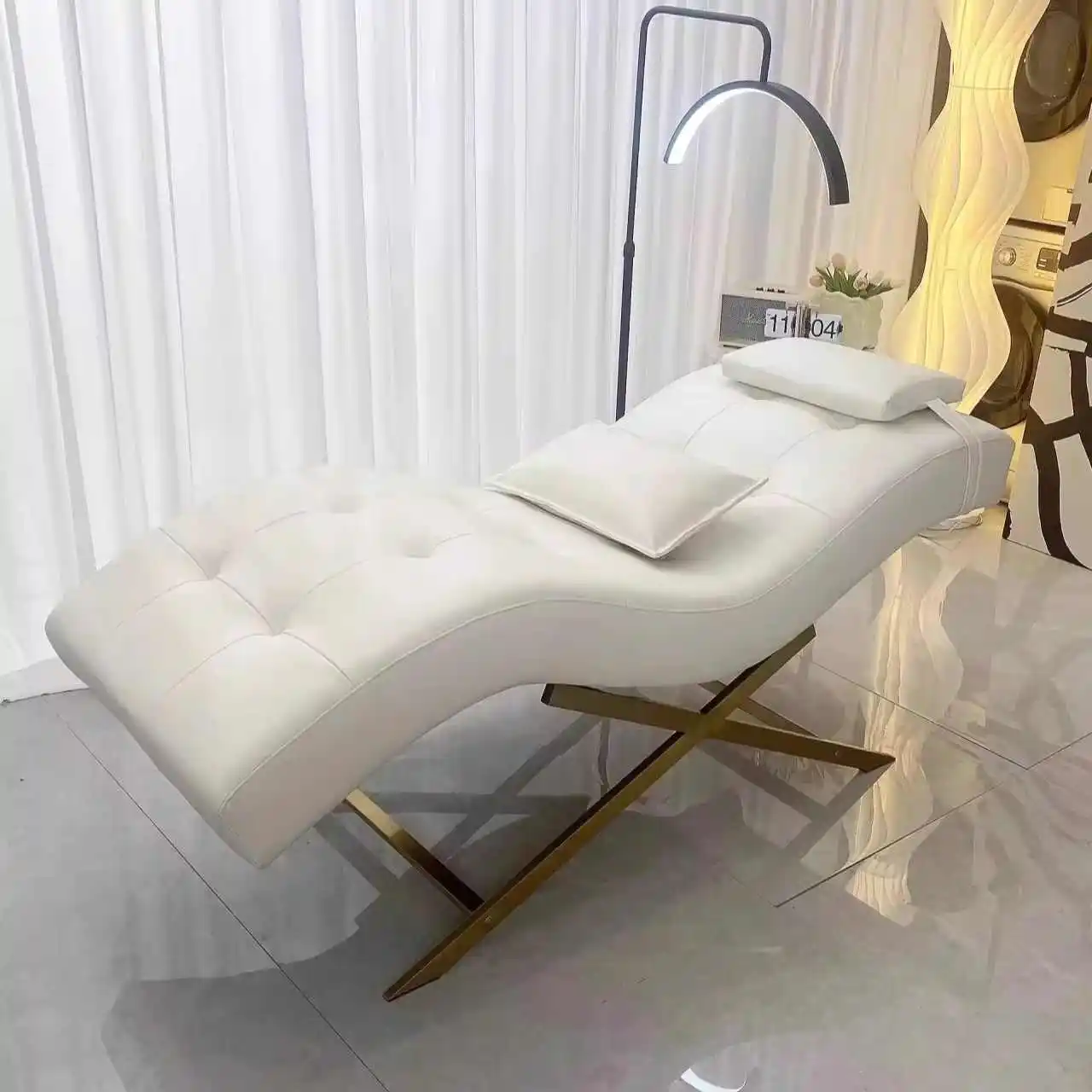 Xingsheng cama elétrica de cuidados de beleza, hidroterapia facial, espreguiçadeira, mesa de massagem, salão de beleza, camas de cílios, corpo inteiro, móveis de spa