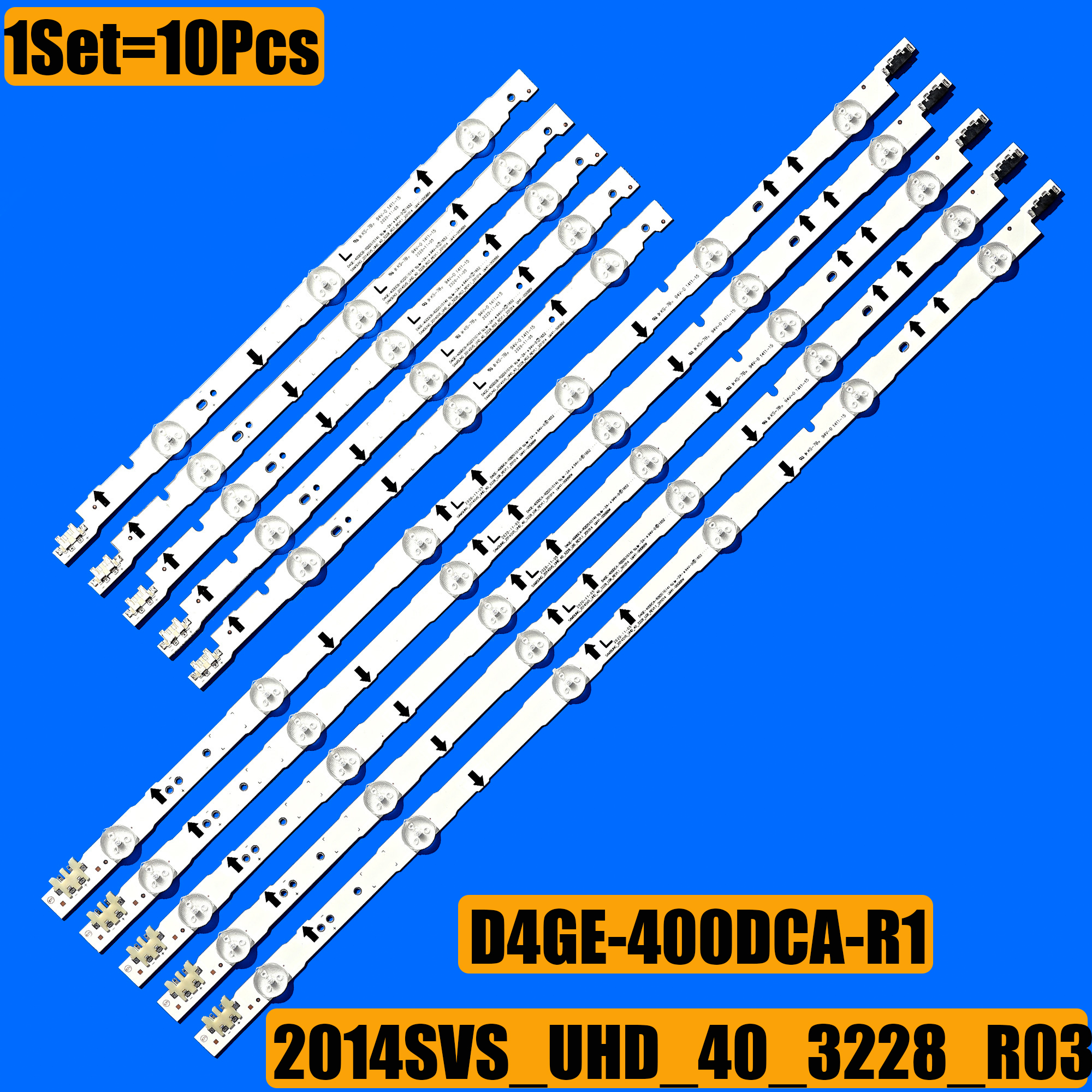 Led-hintergrundbeleuchtung streifen Für UE40J5100 UE40H5000 UE40J5500 2014SVS40_3228 BN96-30450A BN96-30449A D4GE-400DCA-R2 D4GE-400DCB-R2