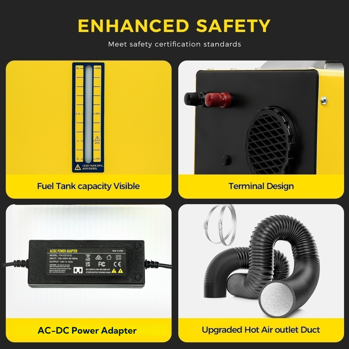 Chauffage Diesel 8kw 12V/24V/220V, tout-en-un, avec télécommande LCD, chauffage rapide pour camion, camping-car, caravane, camion, bateau
