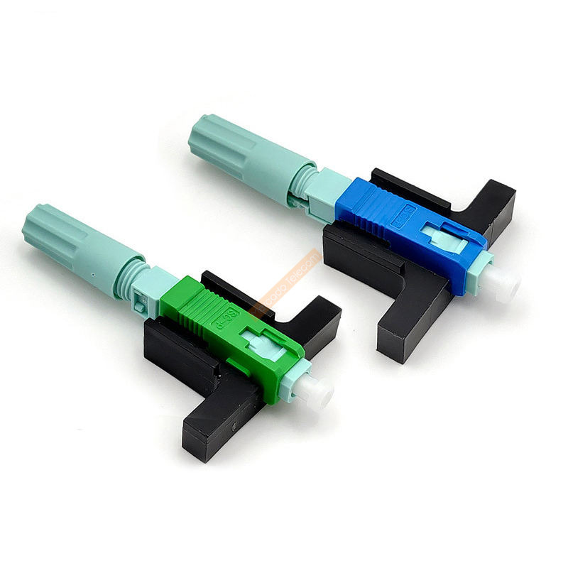 Ftth-bloco de conectores de fibra óptica, 58mm, comprimento fixo, monomodo, sc, upc, apc, conector rápido, 50.100.200 peças muito