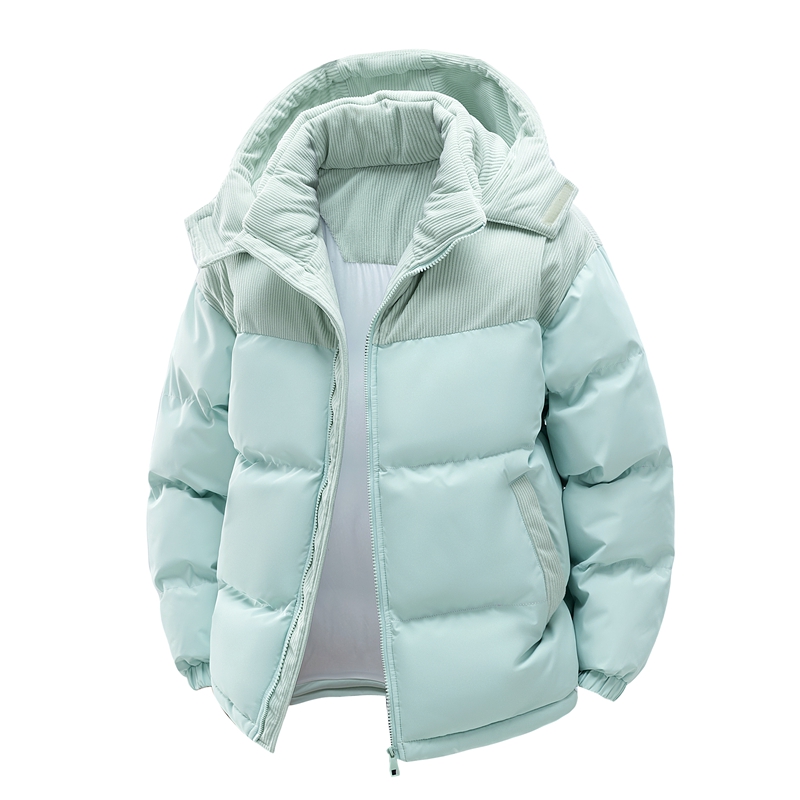 Parkas masculinas de inverno moda retalhos veludo com capuz casacos quentes casacos masculinos soltos casuais streetwear jaquetas casal parkas