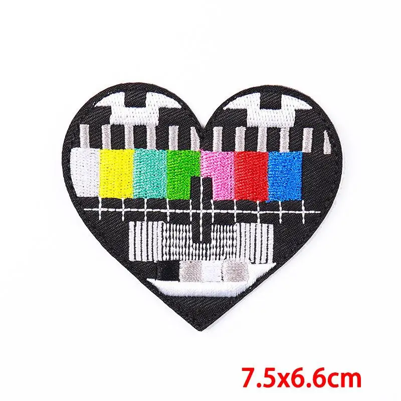Embroidered Patch Iron On Patches for Clothing Pocket Tiger Head Clothes Stickers Fabric Sewing Thermal Adhesive Applique