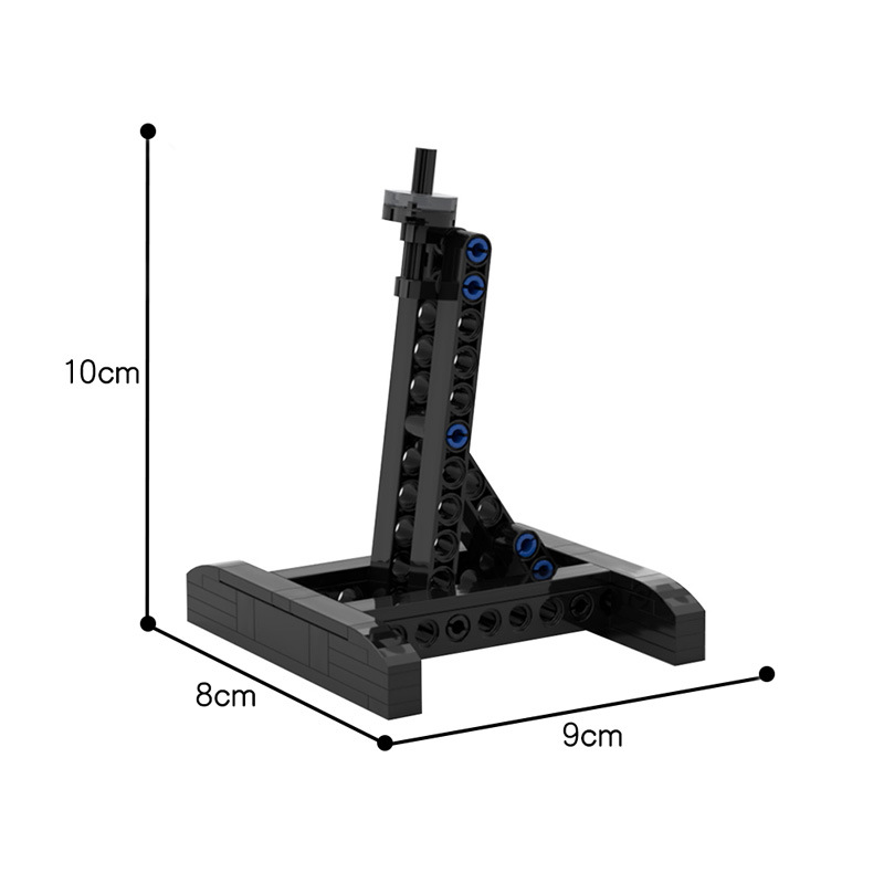 Fighter bracket model creative MOC assembly building blocks, DIY creative toys, a very good gift for building block lovers