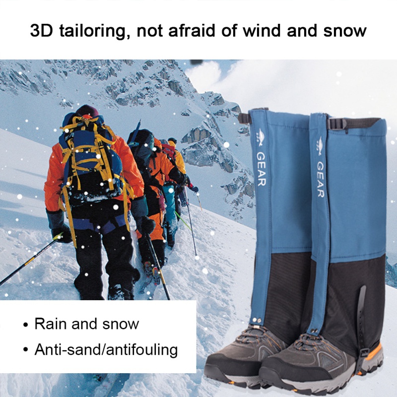Outdoor Hiking Waterproof Snow Legging Gaiters For Men Women Skiing Climbing Desert Trekking Snow Boots Shoes Covers