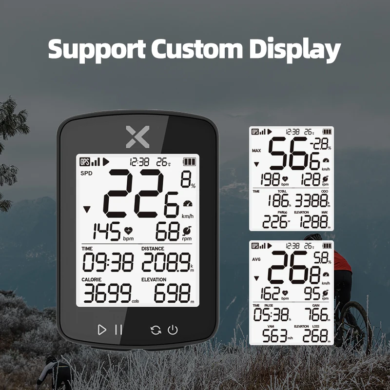 XOSS G2 Plus จักรยานคอมพิวเตอร์ไร้สาย GPS Speedometer กันน้ํา ANT + CADENCE ความเร็วสมาร์ทจักรยานวัดระยะทาง Roadbike MTB