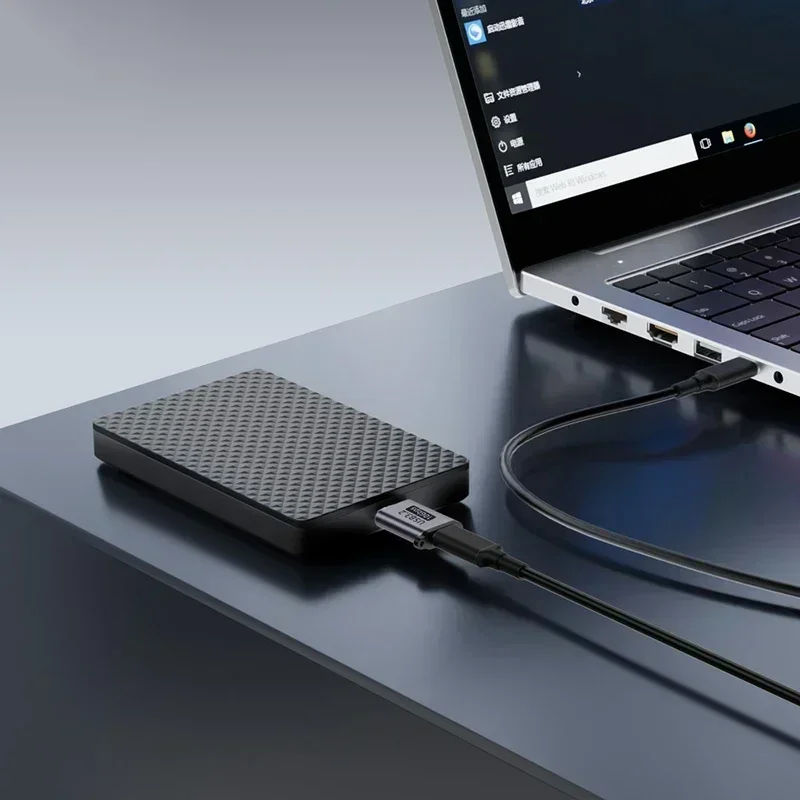 Adaptateur Micro B USB 3.0 Alemle Vers Typ C Buchse, Stecker für Disque Dur Externe HDD, Sengble