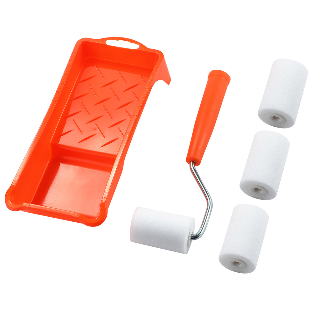 2-calowy mały zestaw wałków malarskich Wałek malarski z pianki o dużej gęstości Wykładzina tacy na narzędzia do malowania ścian