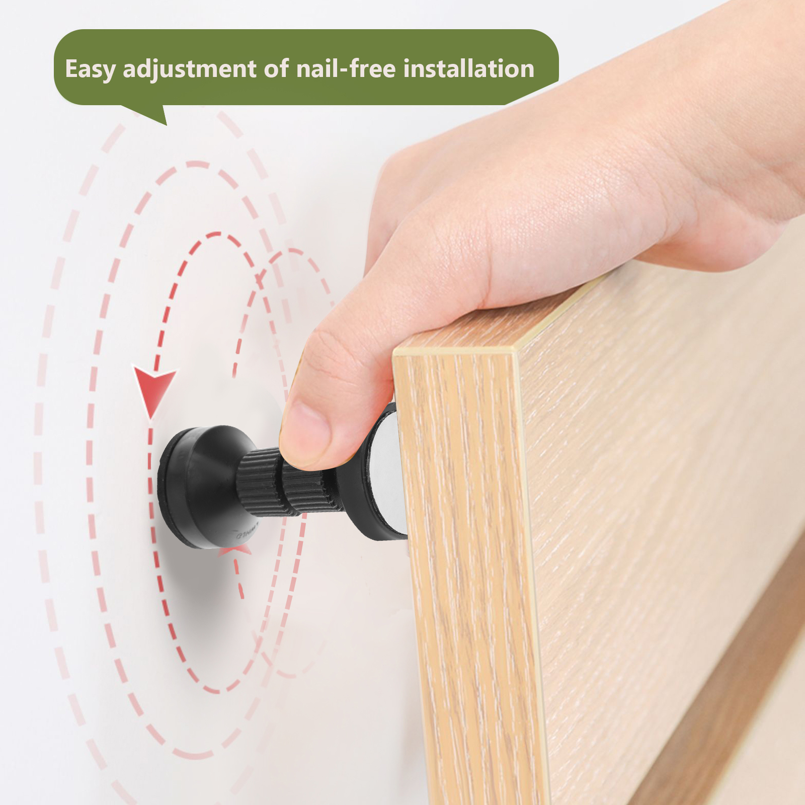 2 Pcs Furniture Fall Preventer Wall Headboard Stabilizers Bed Stoppers for Anti-squeak Tool Adjustable Anti-shake Frame Plastic