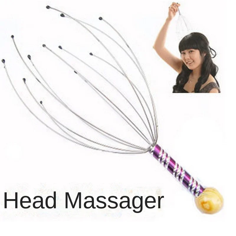 Masajeador de cabeza 2024, rascador de cabeza, pulpo, cuero cabelludo, Extractor sin alma, herramienta divina para extraer el cabello saludable y saludable