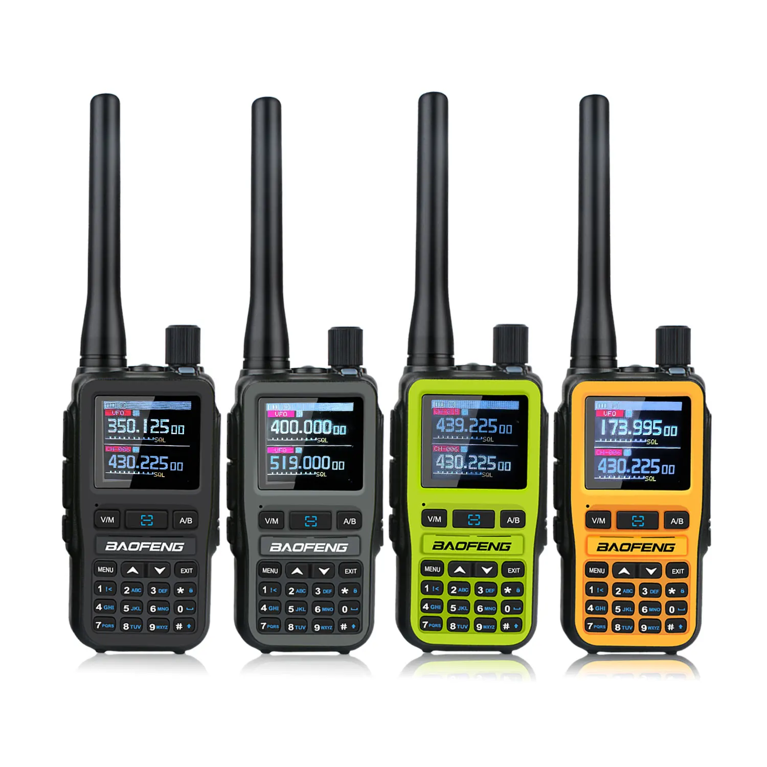2 Teile/paket Baofeng UV-5R Mini Dual Band Dual PTT Walkie Talkie 5RMINI Air Band Rx 5W Kompakte VOX FM Amateur Radio Typ-C Ladung