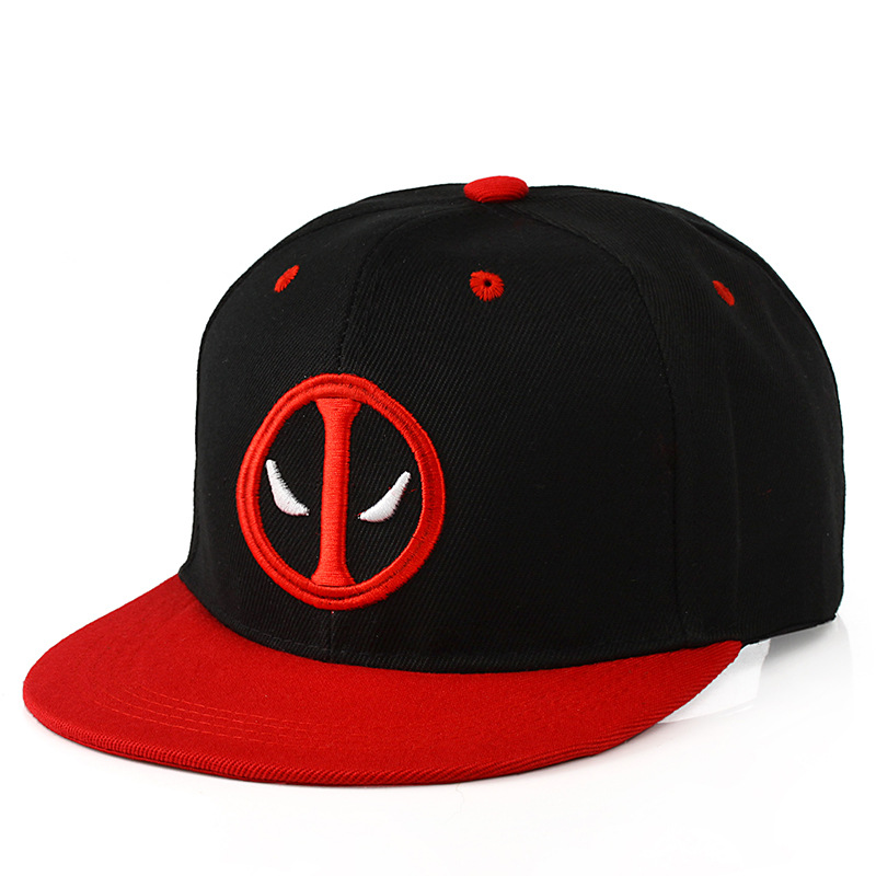 Anime deadpool chapéu cosplay wade winston wilson aba plana chapéu ao ar livre duckbill chapéu unisex hip-hop chapéu guarda-sol