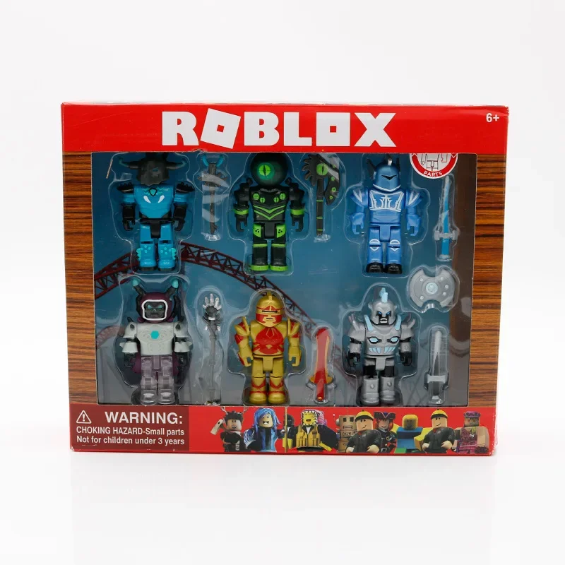 Roblox Game Robot World Champion Style Набор игрушек с аксессуарами Пластиковый персонаж из мультфильма Детский подарок на Рождество