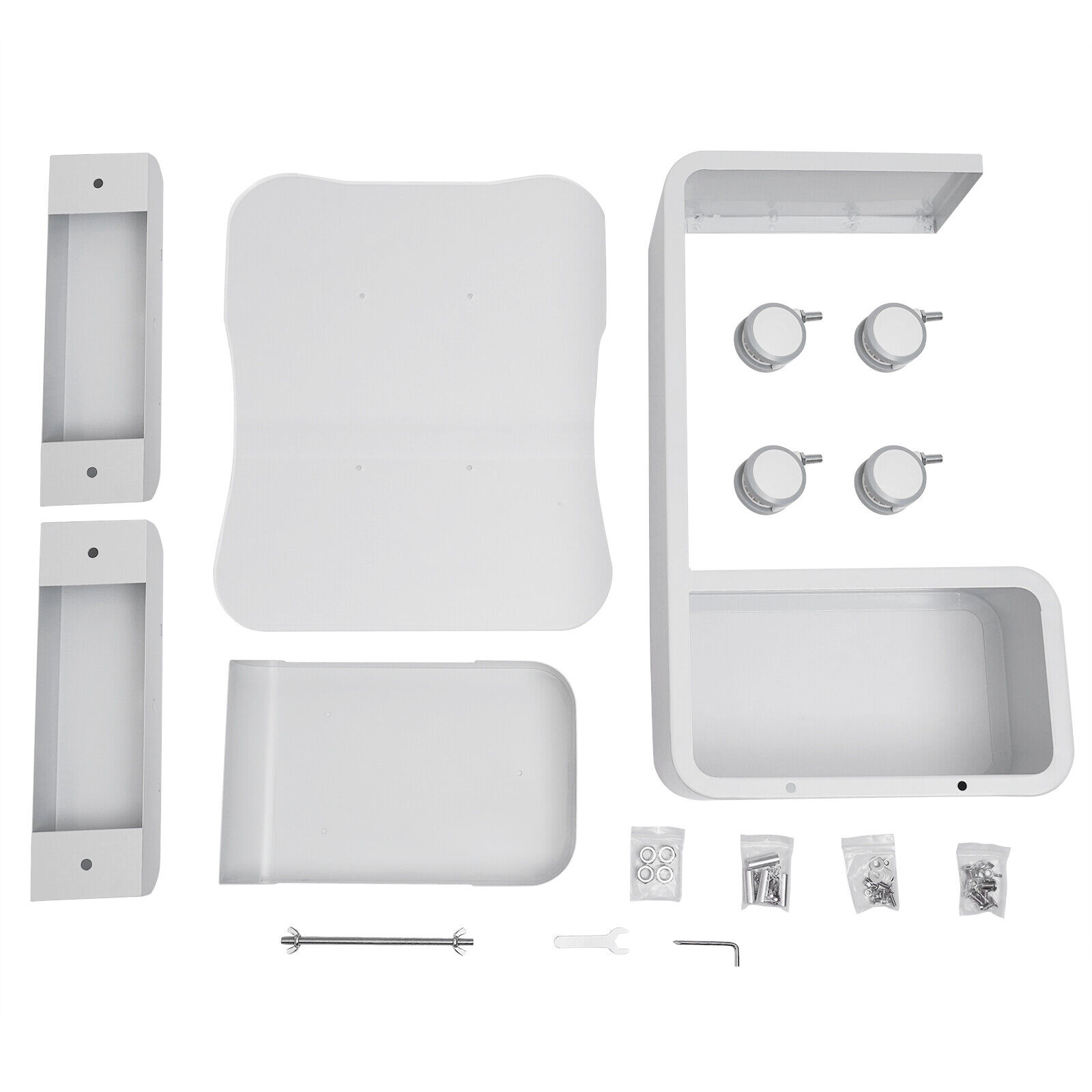 Kosmetikwagen Arbeitswagen Salon Desktop Beauty Wheelcart Ausrüstung mit Glasscheibe