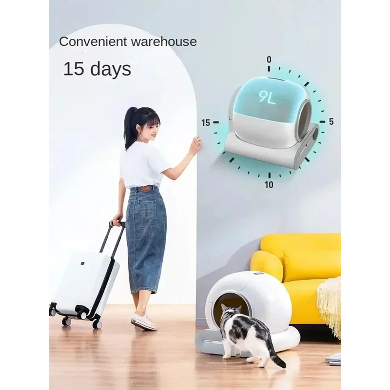 Tonepie-caja de arena inteligente para gatos, dispositivo automático de autolimpieza con Control por aplicación, inodoro grande de 65L, versión en inglés