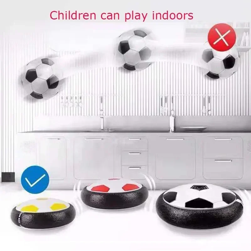 New Hover ลูกฟุตบอล Air Cushion ลอยโฟมฟุตบอล LED Light Gliding ของเล่นลูกฟุตบอลเด็กกลางแจ้งในร่มกีฬาเกม