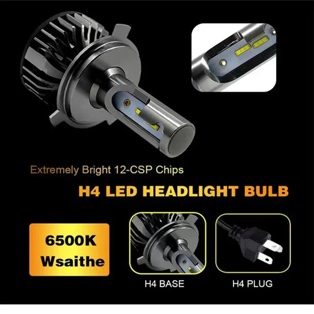ไฟรถ H4 LED CANBUS LED H7 20000LM H11 ไฟหน้ารถหลอดไฟ 3000K4300K6000K8000K HB4 ไฟตัดหมอก 12V 24V