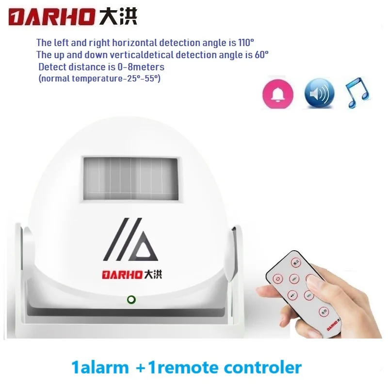 Darho Báo Động Không Dây Khách Hoan Nghênh Bạn Đã Chuông Chuông Cửa Cảm Biến Chuyển Động Cảm Biến Cho Shop Nhập Công Ty An Ninh Bảo Vệ Cảnh Báo Chuông Cửa