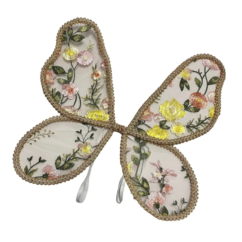 Y1UB Angelic Ren Wing Enchantes Ren Cánh Bướm Theo Chủ Đề Thiên Thần Phụ Kiện Chụp Ảnh cho Bé Tưởng Tượng Ăn Mặc