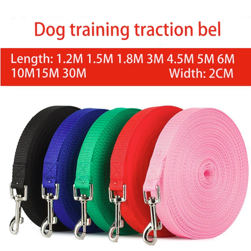Solid Dog Leash For Large Dogs Pet Puppy Walking Training Lead Rope Big Dog Nylon Rope Long Leashes