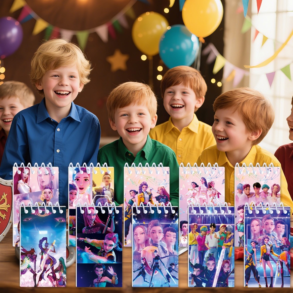 10 個 Kpop デーモンハンターズノートブック Huntrix ルミミラゾイバインダーアニメパターン文具用品新学期ギフト 10*6 センチメートル