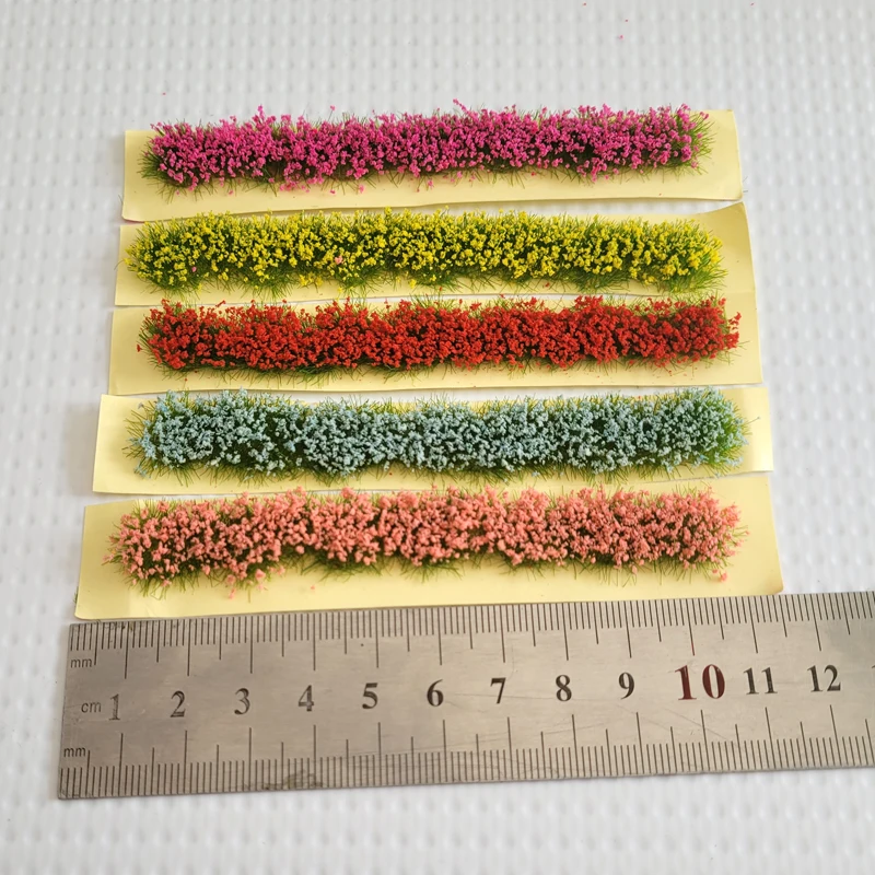 屋外用のプラスチックストリップ,シミュレーション用のミニチュアアクセサリー,緑の砂,草のフェンス,屋内建物用,2ユニット