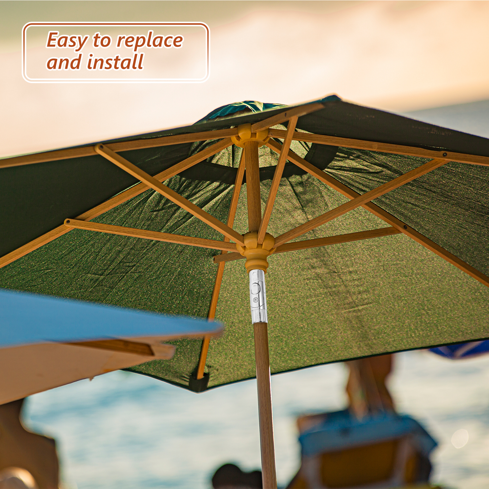 Shake Your Head-accesorios para sombrilla, soporte de dirección de aleación de aluminio, reemplazo de sombrilla para Patio, Compatible con muebles de exterior