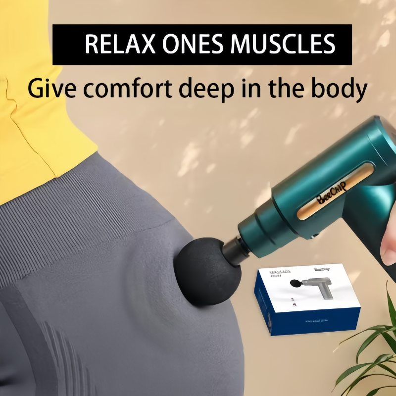 Draagbare knop Fascia Gun Deep Tissue Massage Mini Lichtgewicht en verstelbare snelheidsmassageapparatuur Geschikt voor het lichaam