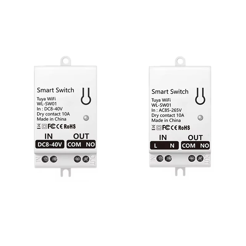 FULL-Tuya Smart Wifi Trockenen Kontakt Schalter Modul 10A Hause Universal DIY Breaker Relais Arbeit Mit Smart Leben Alexa