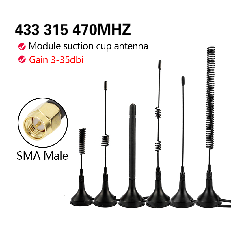 GWS lora 433mhz 315MHZ 470MHZ SMA męski moduł bezprzewodowy dookólny LORAWAN antena przyssawkowa 3M RG174smart system odczytu liczników